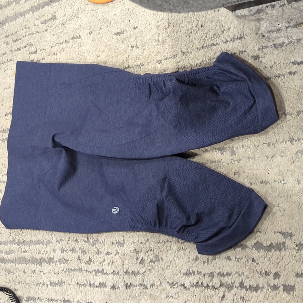Lululemon In The Flow Crop II Heathered Inkwell - Picture 13 of 14